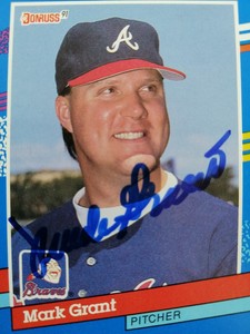 1991 Donruss SIGNED: Mark Grant, BRAVES #361