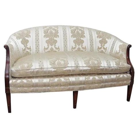 Fine Mahogany Hepplewhite Federal Style Settee Loveseat Cover