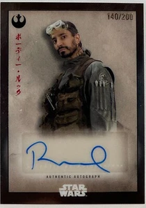 2024 Topps Star Wars Meiyo - Riz Ahmed (Bodhi Rook) Chrome #A-RA - Auto 140/200 - Picture 1 of 3