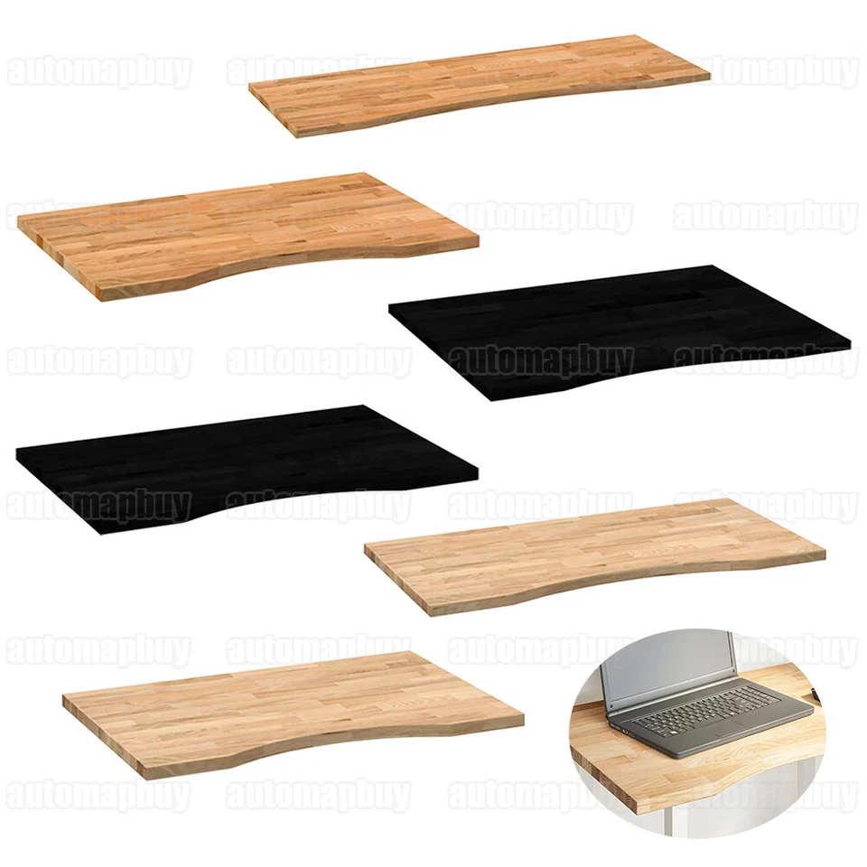 Schreibtischplatte Holz Bürotischplatte Holzplatte Tischplatte Büro Massivholz - Bild 1 von 4