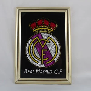 Cuardo Shield Real Madrid Vintage Football Framed And With Glass Protector 80s - Picture 1 of 4