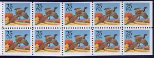 Panel de estampillas de faisán de Estados Unidos 25c de 10 Scott 2283a - Imagen 1 de 1