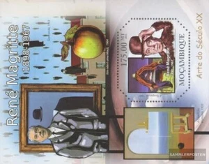 Stamps Mosambik 2011 Mi miniature sheet 472 MNH 2011 Paintings of René Magritte - Picture 1 of 1