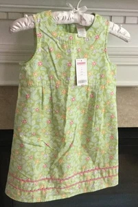 Gymboree Palm Springs Green Floral Paisley Sleveless Dress NWT Sz 7  - Picture 1 of 4