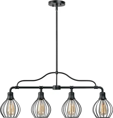 Kenroy Home 93974BL Cagney Island Lights Medium Black Finish - Image 1 of 4