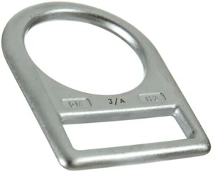 Fusion Climb Fluxion Carbonstahl Drop Forged Single Slotted Stahl D-Ring Silber - Bild 1 von 3