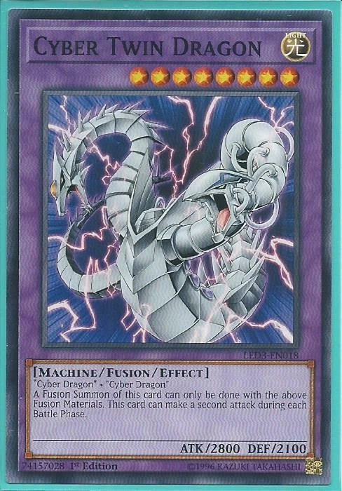 Yugioh - Cyber Twin Dragon - 1st Edition Card - Image 1 of 1
