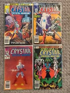 Saga Of Crystar Crystal Warrior #1 2 3 4 Lot Of 4 Marvel Comics 1983 FN to NM - Picture 1 of 14