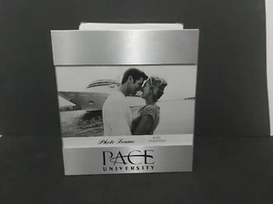 Pace University Logo Picture Frame Brushed Metal 6" x 4" New with Box - Picture 1 of 4