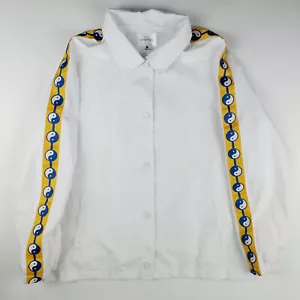 SUPER COOL EMPYRE SPRING JACKET ZEN YIN YANG WHITE MESH LINED MEDIUM - Picture 1 of 5