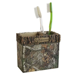 Soporte para cepillo de dientes Realtree Xtra camuflaje de resina rústico campo cabina de montaña - Imagen 1 de 1