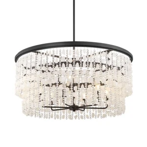 Minka Lavery Shimmering Elegance 9 Light Chandelier, Sand Coal - 6706-66 - Picture 1 of 1
