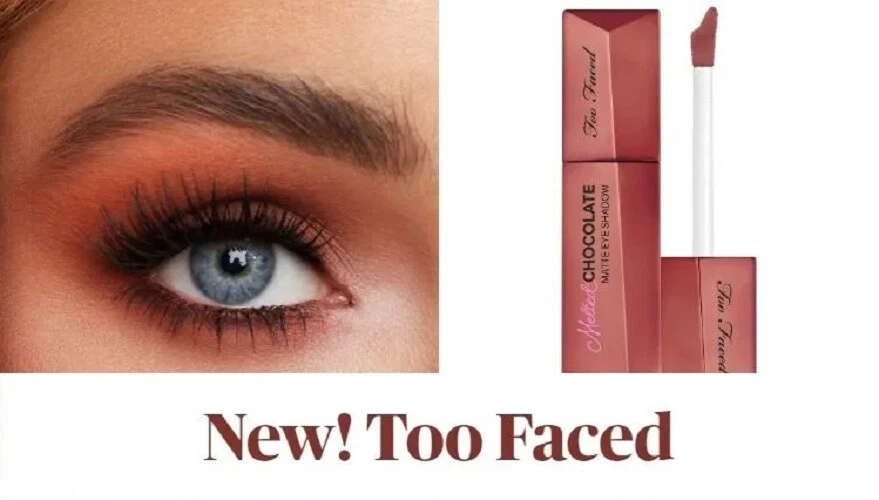 Too Faced MELTED Chocolate Crease Proof Matte Eye Shadow WARM & FUDGY 0.16 NIB - Image 1 of 1