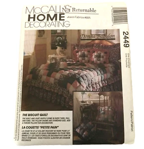 #2449 McCalls Quilt Bettwäsche Schnittmuster - Bild 1 von 4