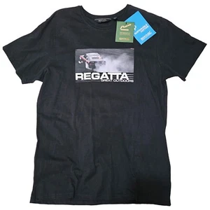 Regatta Tee T-Shirt Mens Black Large - Picture 1 of 3