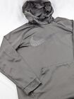 Nike Dri Fit Hoodie Mens 2XL XXL Gray Standard Fit Therma Pullover Graphite Gray