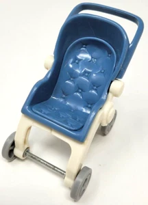 Cochecito de bebé Mattel Price Loving Family 1999 azul - Imagen 1 de 6
