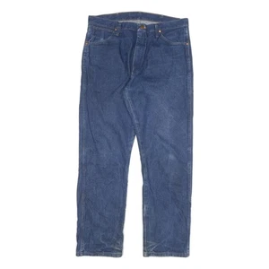 WRANGLER Hombre Corte Normal Azul Vaquero W34 L30 Zip Cierre Estilo Clásico - Imagen 1 de 6