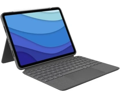 Logitech Combo Touch iPad Pro 11 inch Keyboard Case - Grey (920-011712) - Image 1 of 4