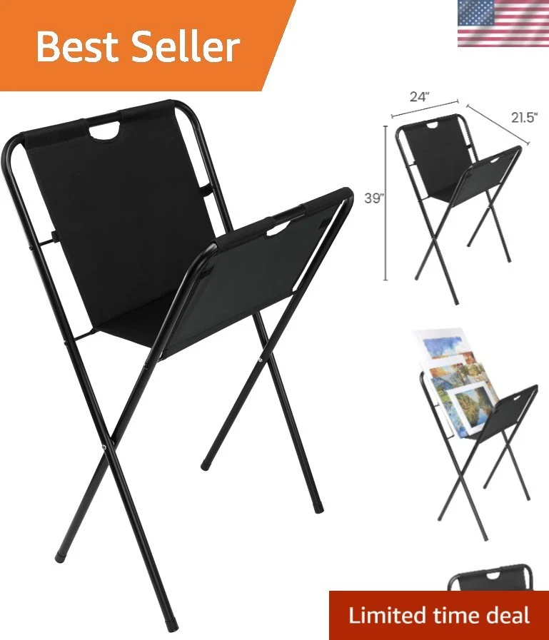 Creative Mark Folding Canvas Print Display Rack Panels Storage Drying 42 X 24