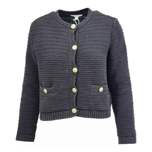 M&S Collection Strickjacke Baumwollmischung Struktur - Bild 1 von 5