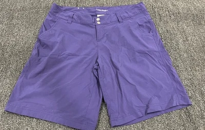Pantalones cortos Columbia para mujer talla 12 Omni-Shield púrpura con bolsillos Foto 1 de 4