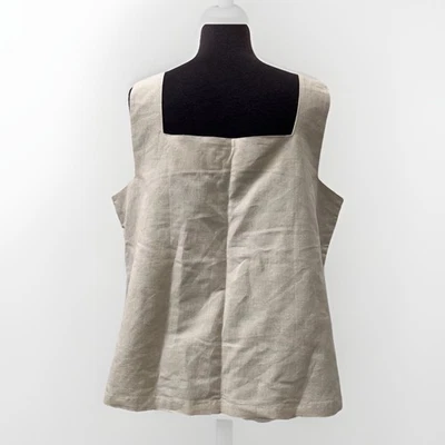 COMPAGNIE FRANCAISE DE L'ORIENT Et De La Chine Linen Top Women's 4 (L) Linen - Image 1 of 4