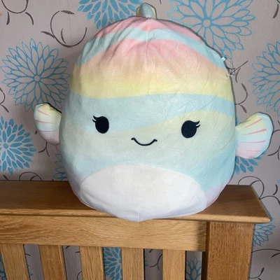 Squishmallow Canda The Rainbow Fish 16 Inches Medium Size VGC - Image 1 of 4