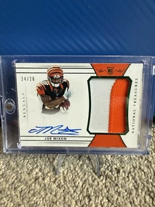 2017 National Treasures Football #194 Rookie Patch Auto #/28 - Joe Mixon - Bild 1 von 2