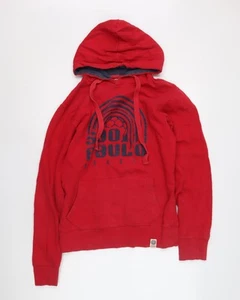 Deluxe Laundry Unisex Red Pullover Hoodie S - Picture 1 of 12