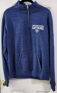 Gr. M CHRISTOPHER NEWPORT Captains Triblend Sweats Mock Neck 1/4 Zip blau CNU - Bild 1 von 11