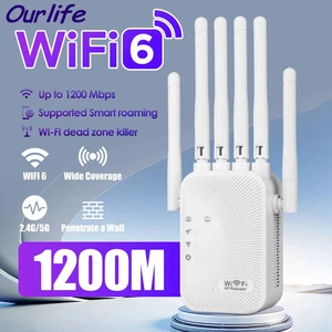 1200 Mbps Dual-Band 5 GHz Wi-Fi Extender Repeater – High-Speed Long-Range Covera - Imagen 1 de 9