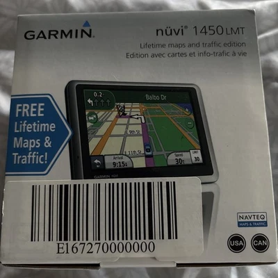 Garmin Nuvi 1450 LMT 5" GPS-lifetime Maps With Charger And Power Cord-bundle - Image 1 of 4