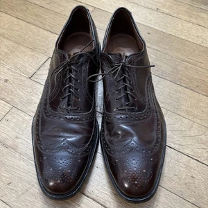 Allen Edmonds McAllister Oxford Größe 11 B Ochsenblut Budapester burgunderroter eleganter Schuh - Bild 1 von 7