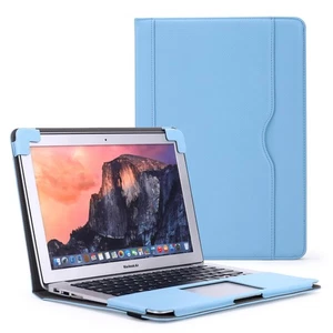 Compatible avec MacBook Air 13" étui en cuir synthétique pour MacBook M1 A233... - Photo 1/9