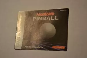Hardcore Pinball Game Boy Advance GBA MANUAL ONLY in VG to NMINT CONDITION!!! - Picture 1 of 3