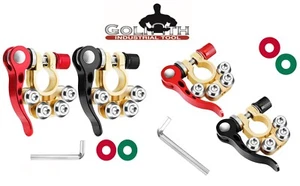 4 Goliath Industrial Schnellspanner Top Post Batterieklemmen Auto Audio #QRBTS - Bild 1 von 4
