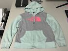 The North Face Jumper Hoodie Girls Sweater Mint Green Size Large Logo Spell Out