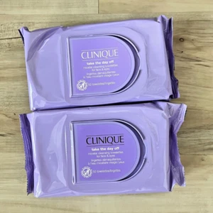 2 X Clinique Take The Day Off Micellar Cleansing Towelettes Face Eyes 50 Wipes - Picture 1 of 1