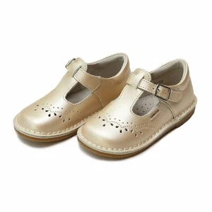 L'Amour Shoes Ruthie Champagne T-Strap Mary Jane - Picture 1 of 4