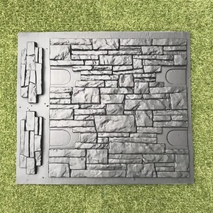 Juego de moldes de chapa de piedra para hormigón yeso pared piedra ladrillo azulejos cemento - Imagen 1 de 6