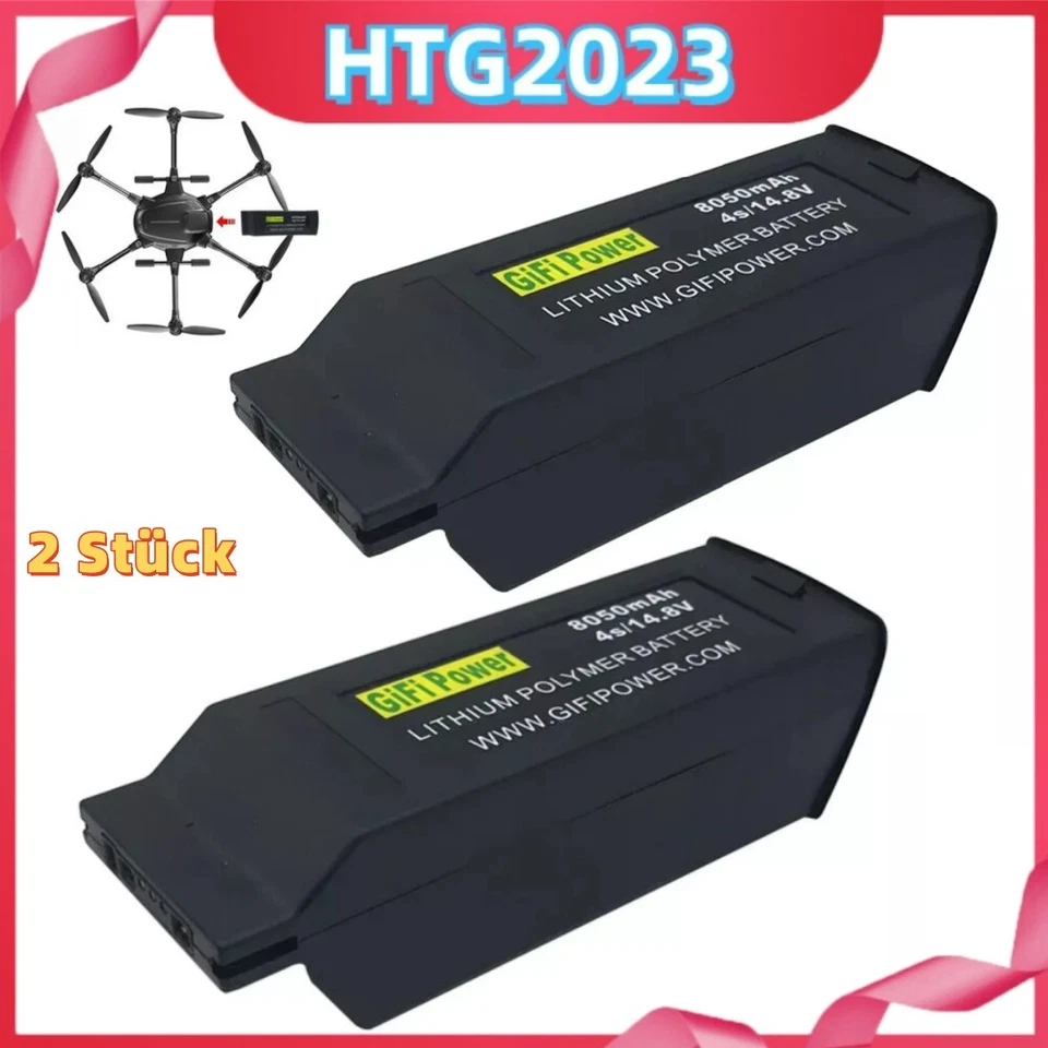 MARKENLOS Batería nueva de 2 para YUNEEC Typhoon H Typhoon H Drone 8050mAh 4S 14,8V LiPO batería DE