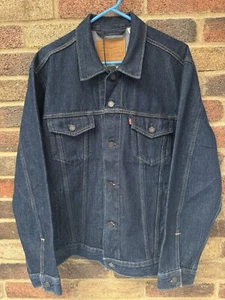 LEVI'S Men’s XL Big E Button Back Denim VTG Style Trucker Jacket Premium NEW - Picture 1 of 14