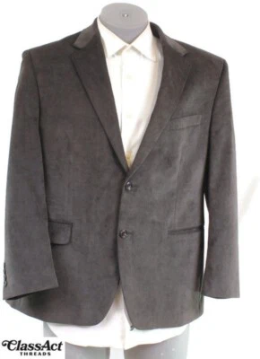 Blazer Abrigo Deportivo Hombre Calvin Klein Marrón 2 Botones Doble Ventilación Pana 42S Foto 1 de 4