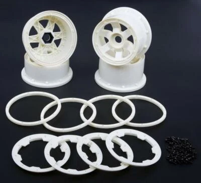 Nylon Wheel Hub with Beadlock Ring for 1/5 HPI RV KM Baja 5B Rc Car Parts - Image 1 of 4