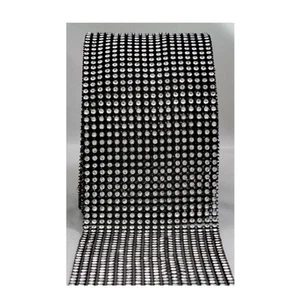 Toy Kel-Toy de malla de estrás negro de 18 filas 30 pies 4,5 pulgadas de ancho - Imagen 1 de 1