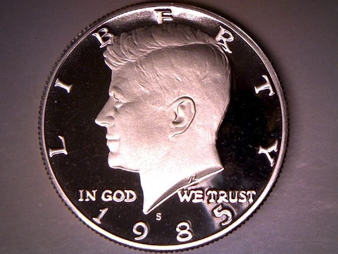 1985 S 50C Proof Kennedy Half Dollar **FREE SHIPPING** Cover
