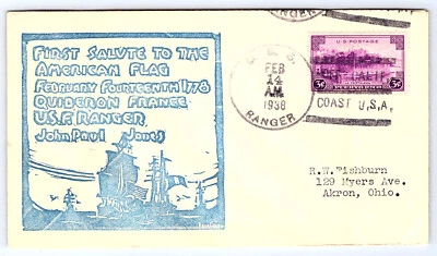 USS Ranger CV-4 1938 年 2 月 14 日美国海军封面 CV200 — 第 1/2 张图片