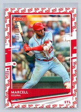 2020 Donruss One Hundred Emoji #134 Marcell Ozuna /100  St. Louis Cardinals B52