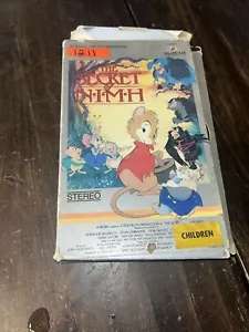 The Secret Of Nimh Rare GRAY BIG BOX VHS 1982 MGM Don Bluth Cartoon Animation - Picture 1 of 4